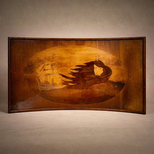 Curved Wooden Maritime Wall Art | One-of-a-Kind Handcrafted Artwork
