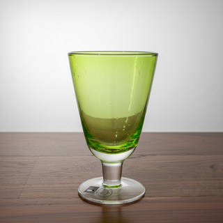 Vidivi Italy Lime Green Goblet (270–280 ml) – Premium Italian Coloured Stem Glass