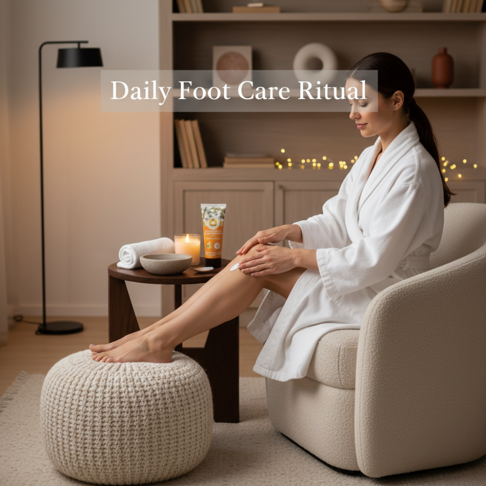 Babushka Agafia Sea Buckthorn Vitamin Foot Cream 75 ml | Nourishing Foot Care