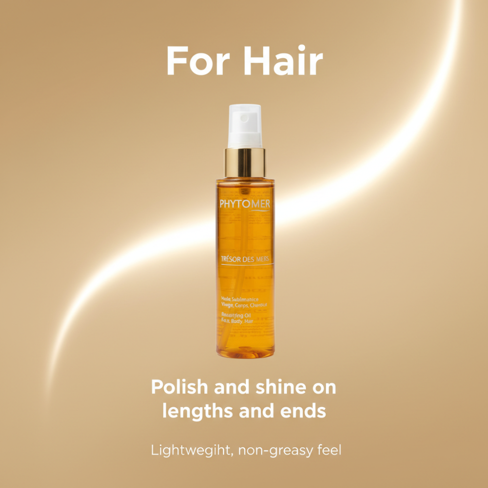 Phytomer Trésor des Mers Beautifying Oil 100ml | Face, Body & Hair Dry Oil