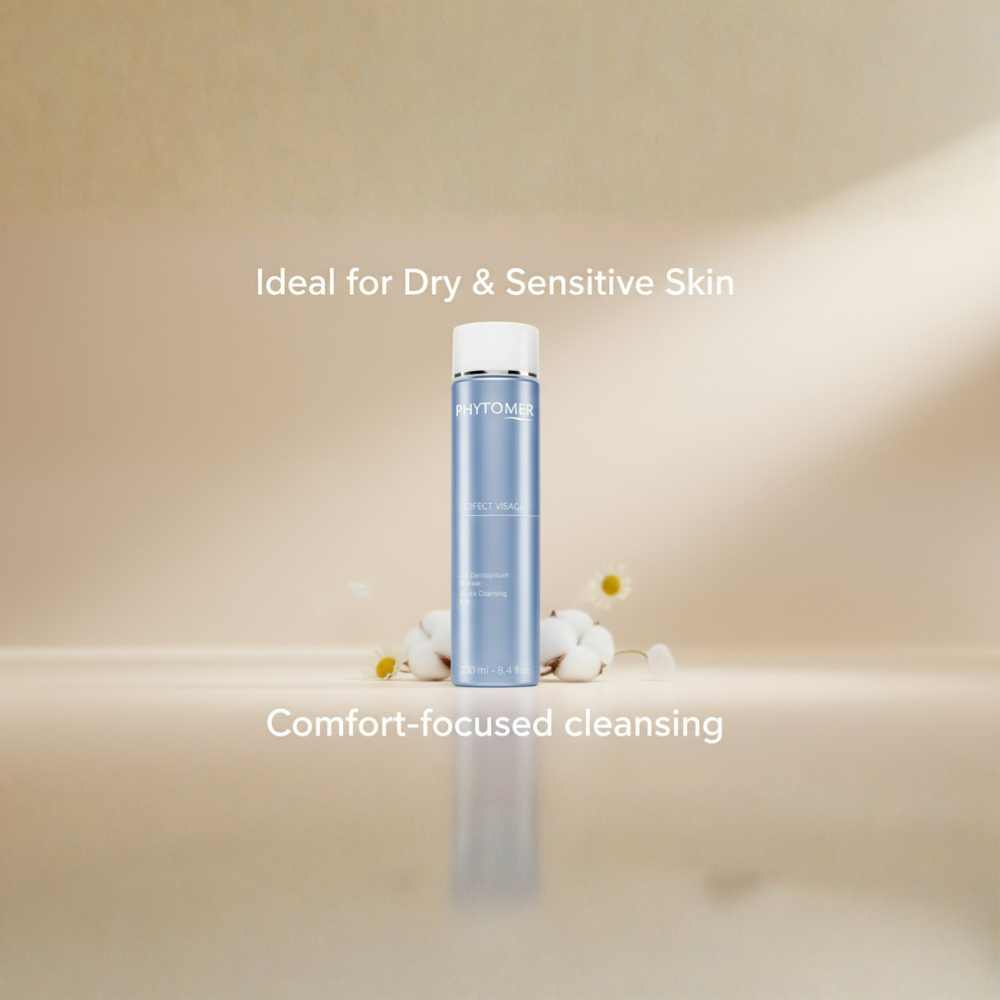 PHYTOMER Perfect Visage Gentle Cleansing Milk – Soft Daily Cleanser for Dry & Sensitive Skin (250 ml)