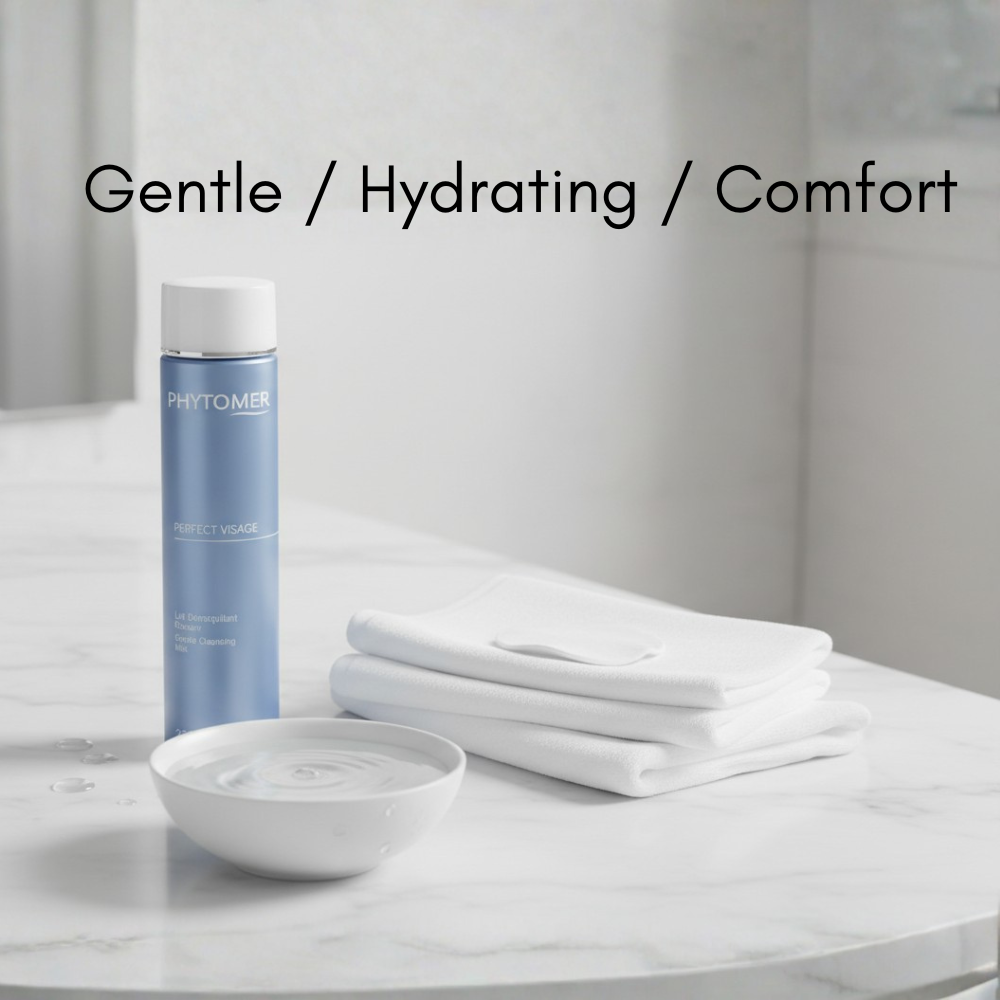 PHYTOMER Perfect Visage Gentle Cleansing Milk – Soft Daily Cleanser for Dry & Sensitive Skin (250 ml)