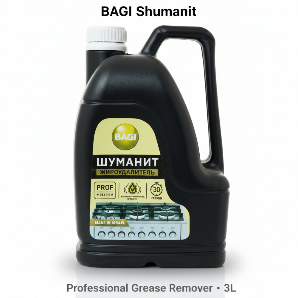 BAGI Shumanit Grease Remover 3L | Heavy Duty Stove Cleaner