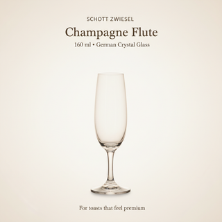 Schott Zwiesel Champagne Flute (160 ml) – Premium German Crystal Glass