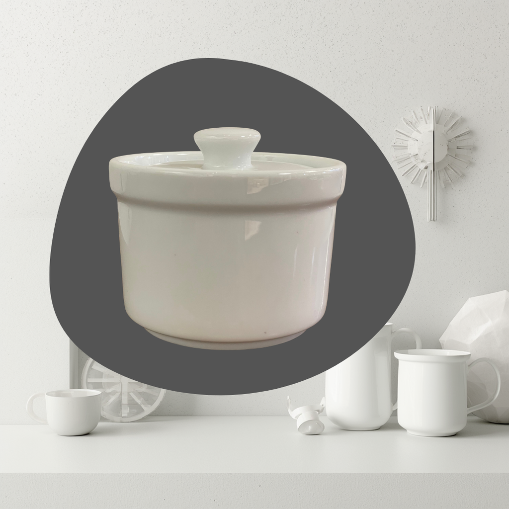 Royal Porcelain Dip/Chutney Container with Lid (440ml)