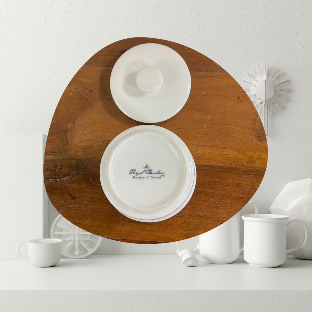Royal Porcelain Dip/Chutney Container with Lid (440ml)