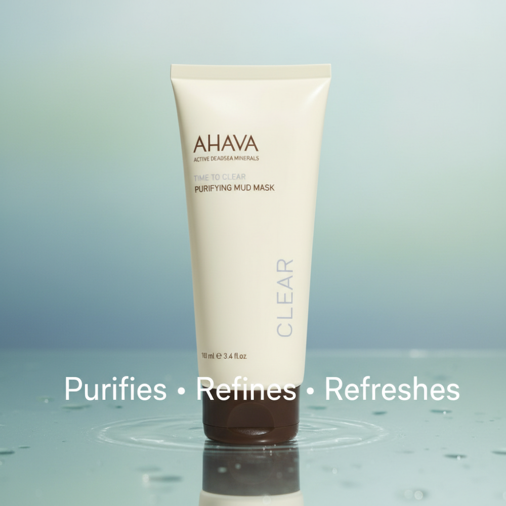 AHAVA Purifying Mud Mask | Dead Sea Minerals Deep Cleanse