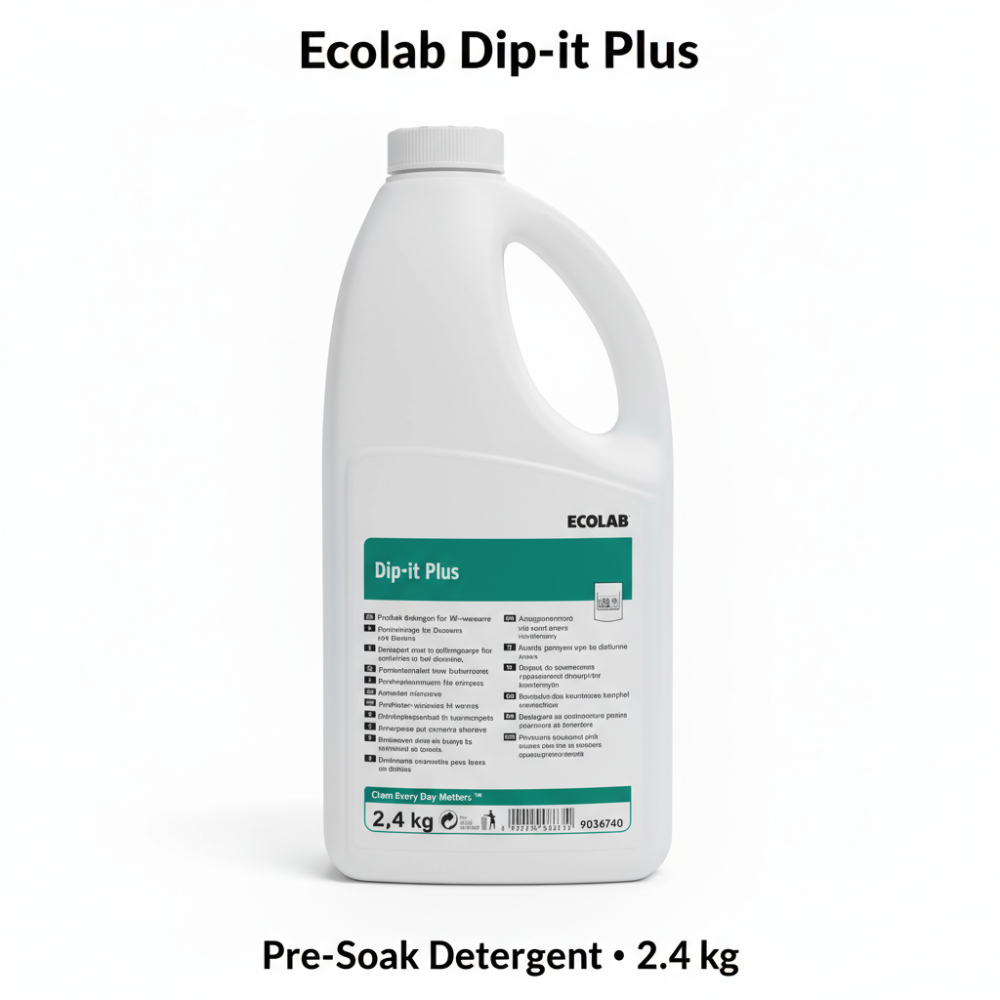 Ecolab Dip-it Plus – Pre-Soak Detergent for Cutlery & Kitchenware (2.4 kg)