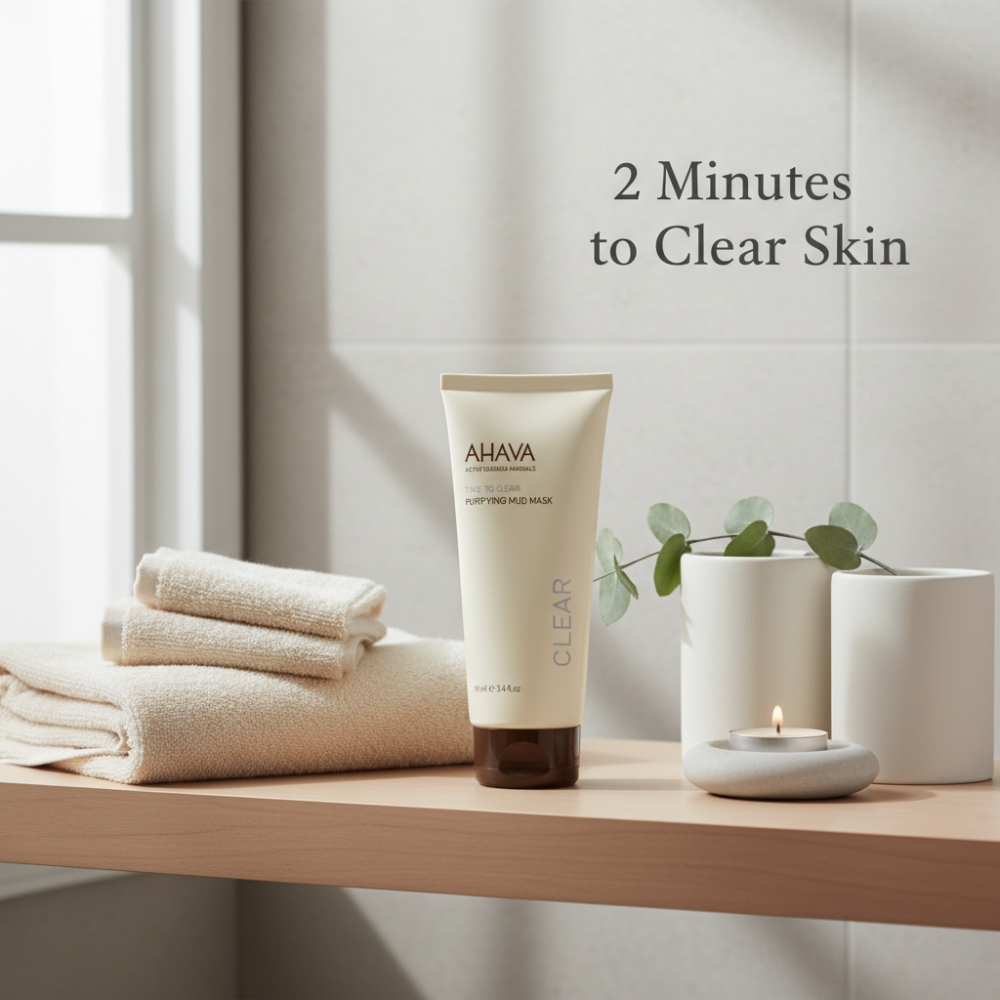 AHAVA Purifying Mud Mask | Dead Sea Minerals Deep Cleanse