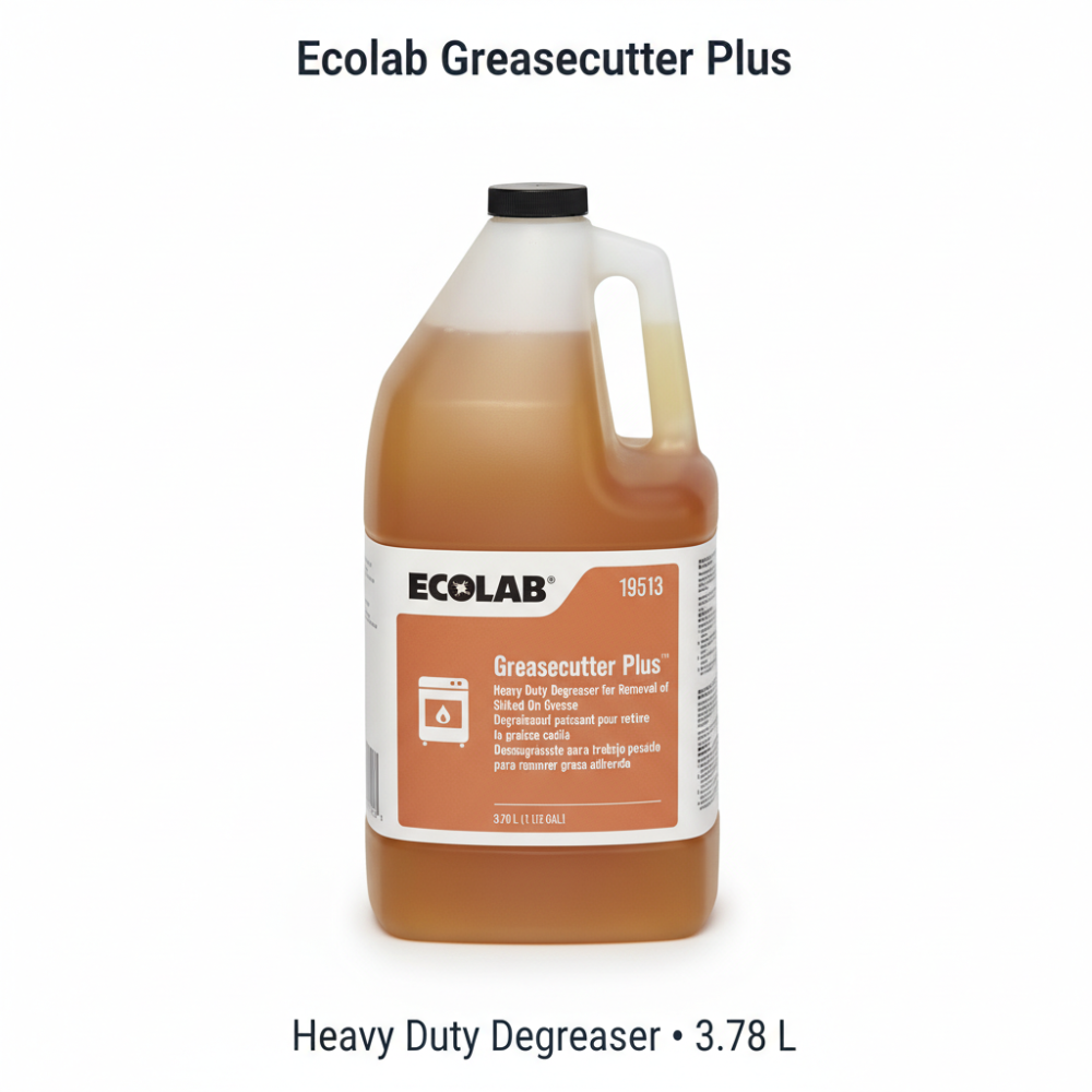 Ecolab Greasecutter Plus – Heavy Duty Kitchen Degreaser (1 US Gallon / 3.78 L) | 19513