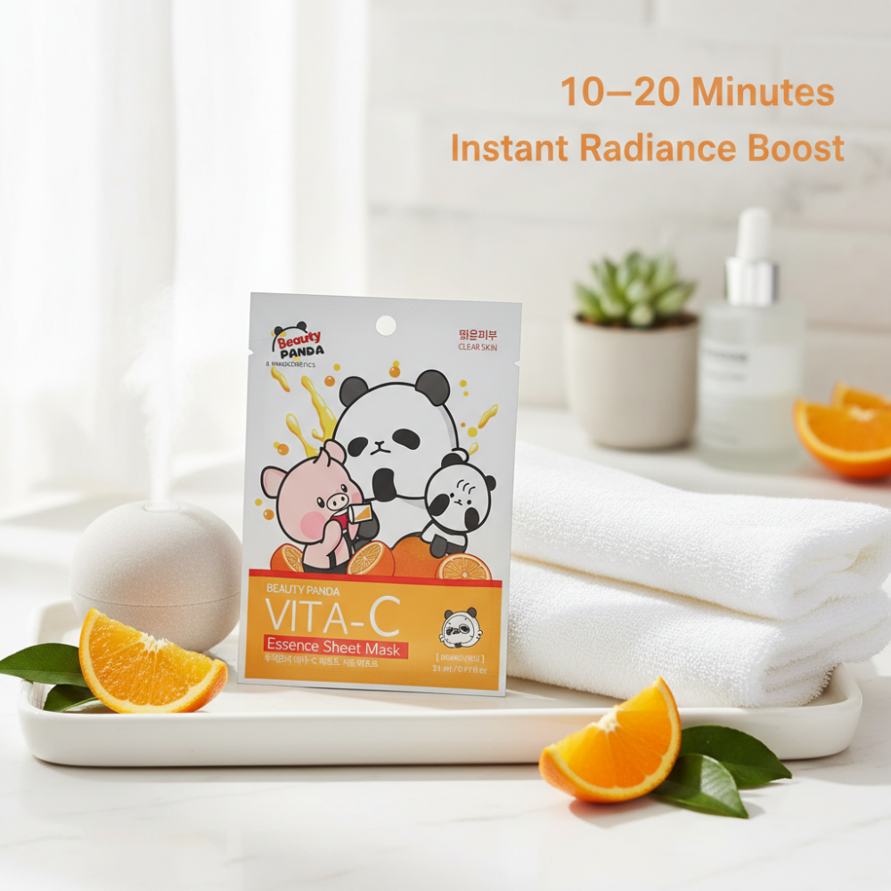Beauty Panda Vita-C Essence Sheet Mask | Brightening Korean Skincare