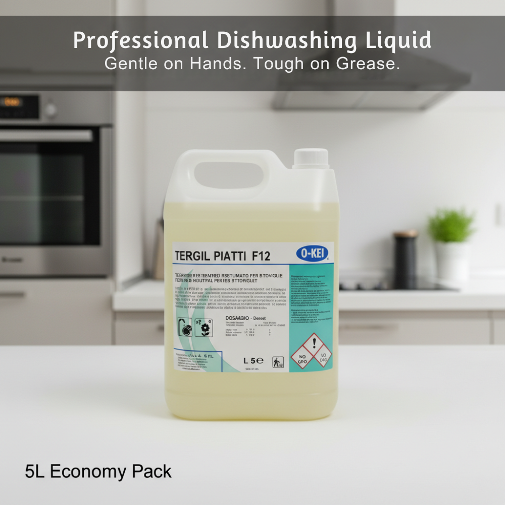 Tergil Piatti F12 Dishwashing Liquid 5L | Professional Use