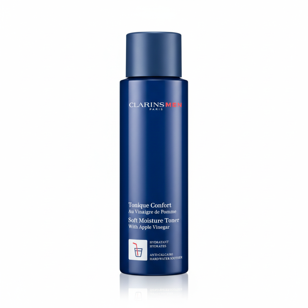 Clarins Men Soft Moisture Toner | Hydrating Toner with Apple Vinegar