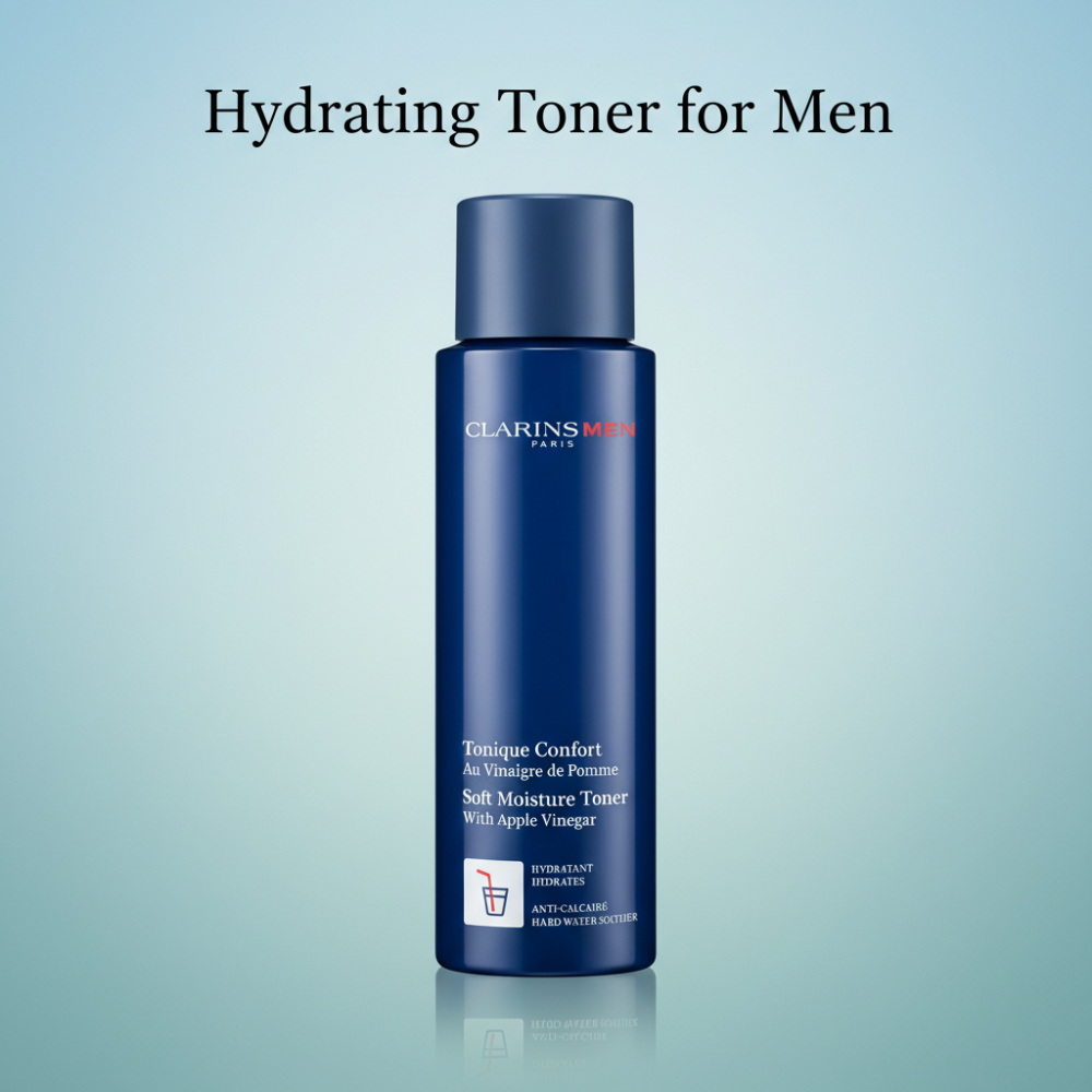 Clarins Men Soft Moisture Toner | Hydrating Toner with Apple Vinegar