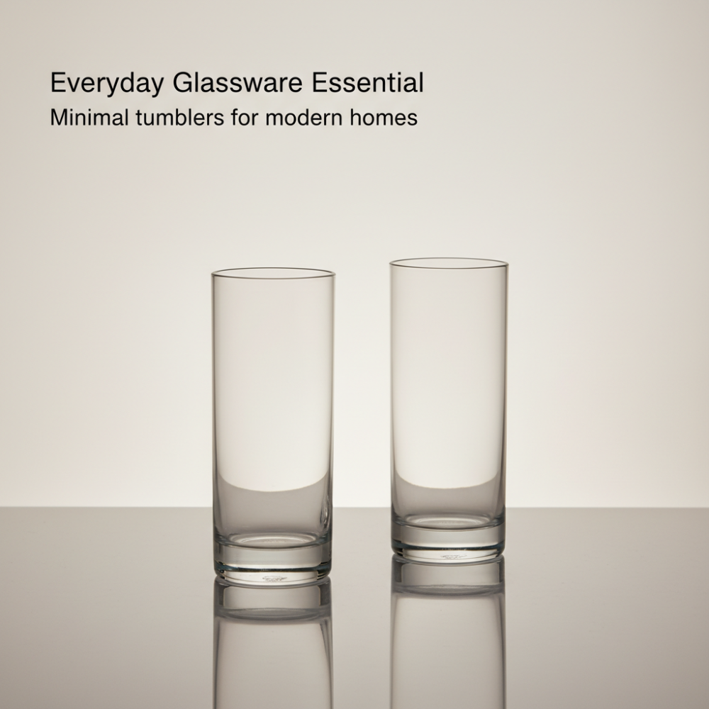 Premium Highball Glass 300 ml | Tall Water, Juice & Mocktail Tumbler
