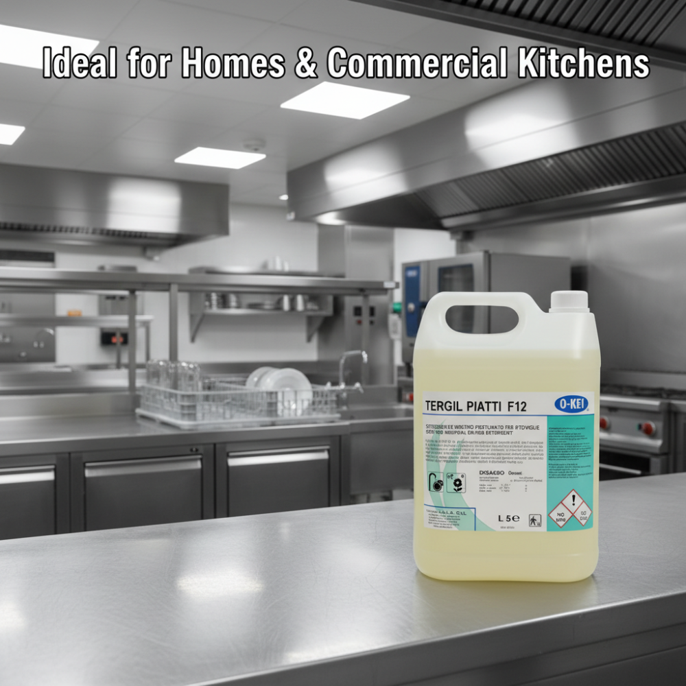 Tergil Piatti F12 Dishwashing Liquid 5L | Professional Use