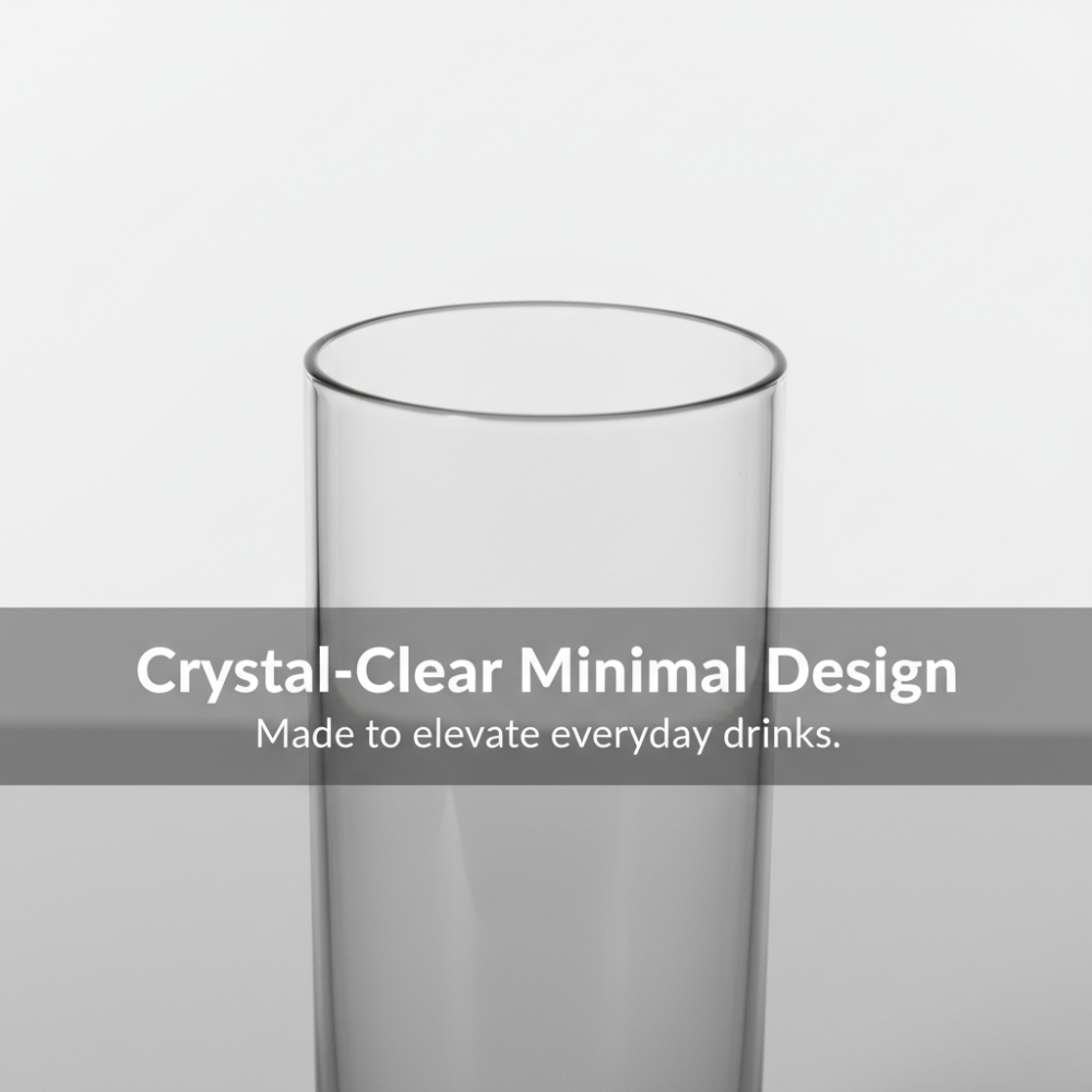 Premium Highball Glass (350 ml) | Tall Weighted Base Drinkware
