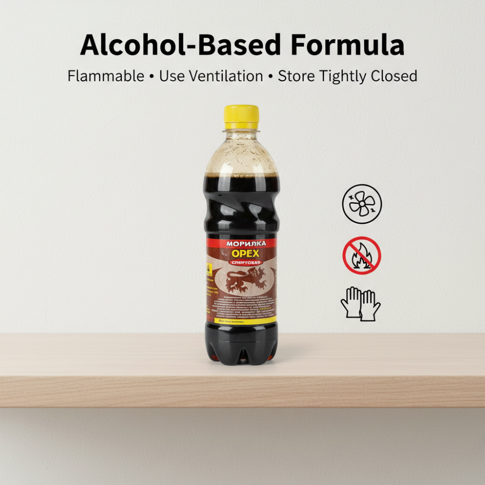 Russian Alcohol-Based Wood Stain (Walnut Finish) – 500 ml