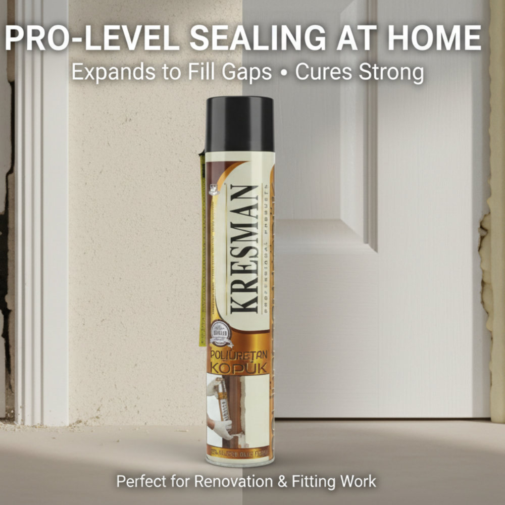 Kresman PU Expanding Foam | Gap Filler & Sealant for Doors & Windows