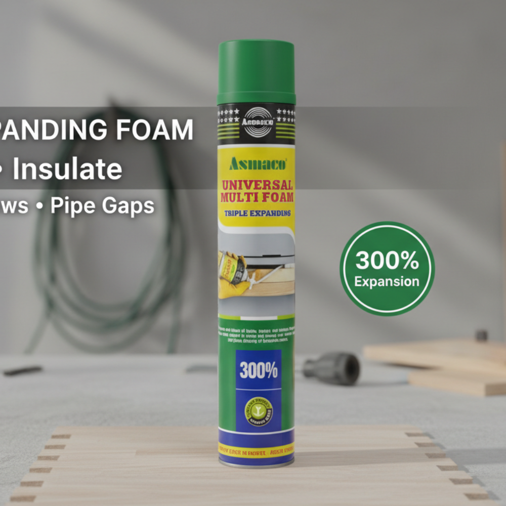 Asmaco Universal Multi Foam 750ml | Triple Expanding 300% Gap Filler