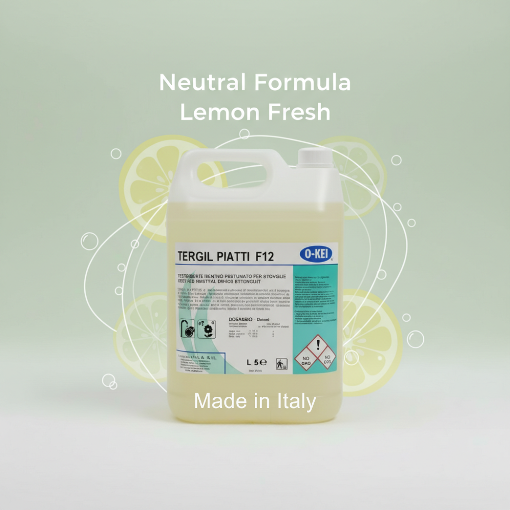 Tergil Piatti F12 Dishwashing Liquid 5L | Professional Use