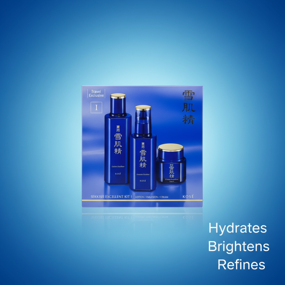 KOSÉ Sekkisei Excellent Kit I – Lotion, Emulsion & Cream (Travel Exclusive Set)