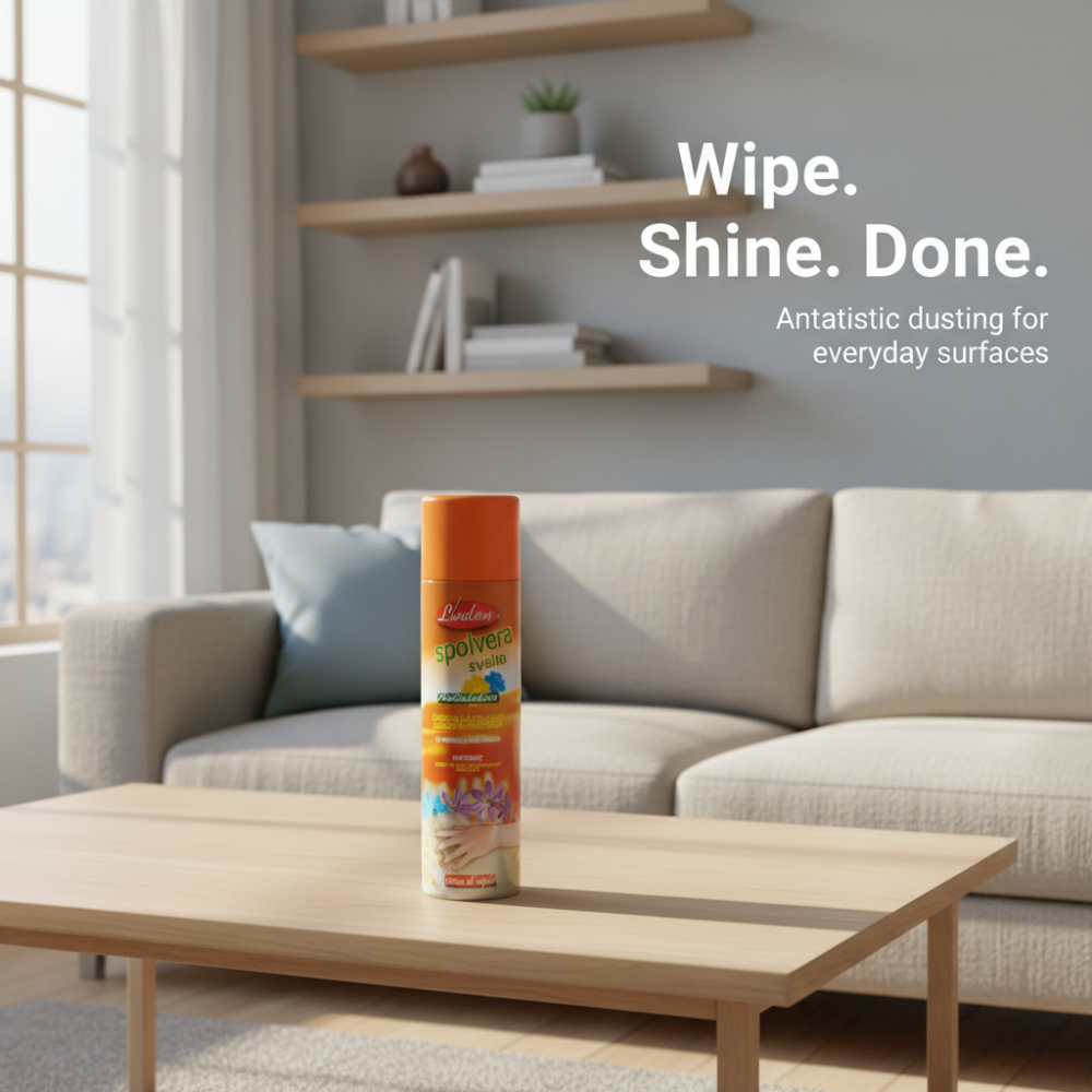 Linden Spolvera Svelto Antistatic Dusting Spray 300ml | Shine & Fresh Finish
