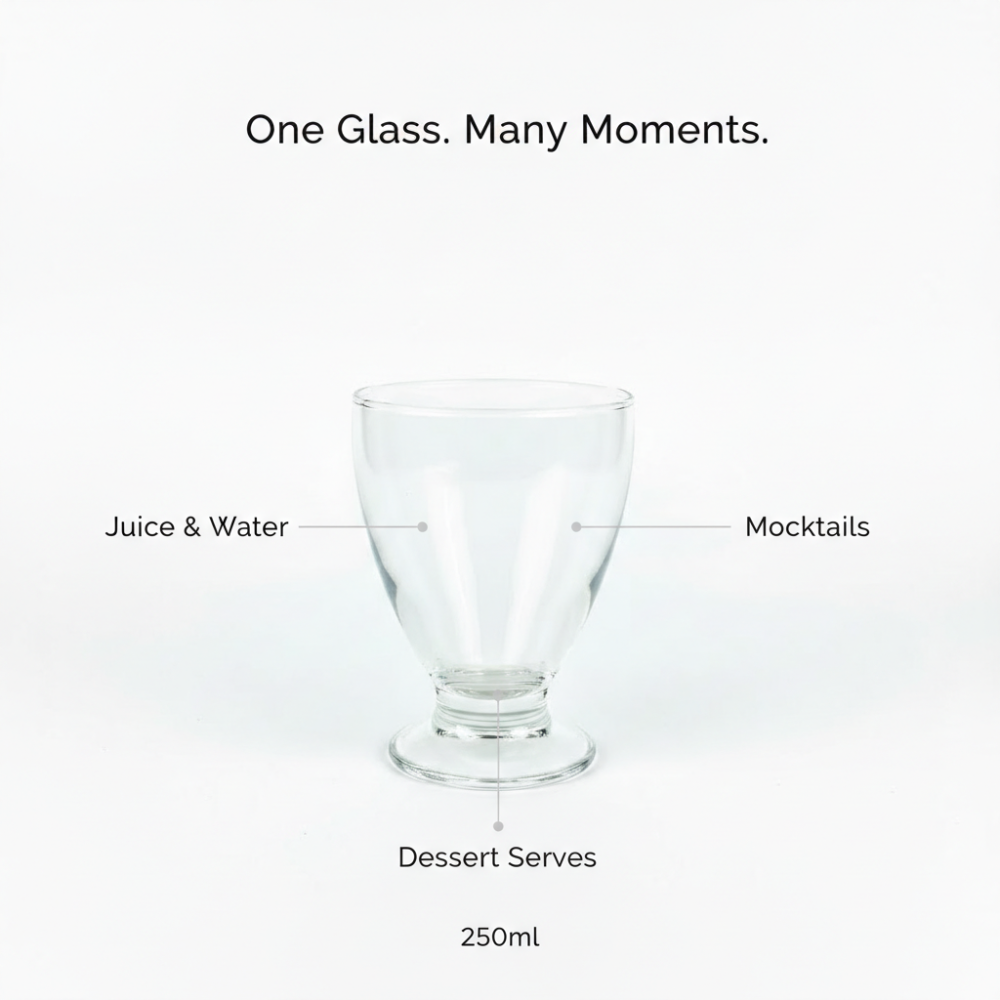 Classic Short-Stem Goblet Glass 250ml | Premium Everyday Stemware