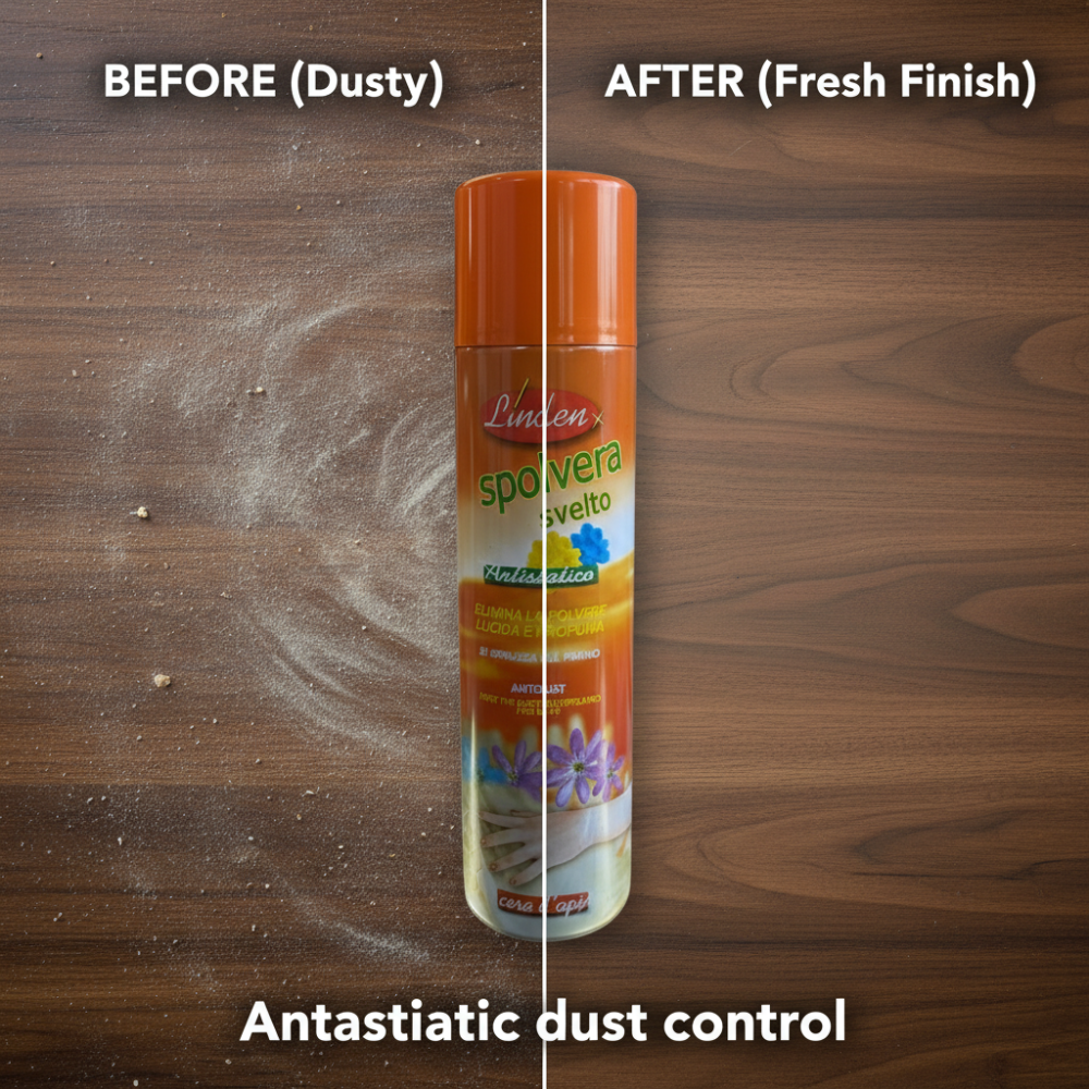 Linden Spolvera Svelto Antistatic Dusting Spray 300ml | Shine & Fresh Finish