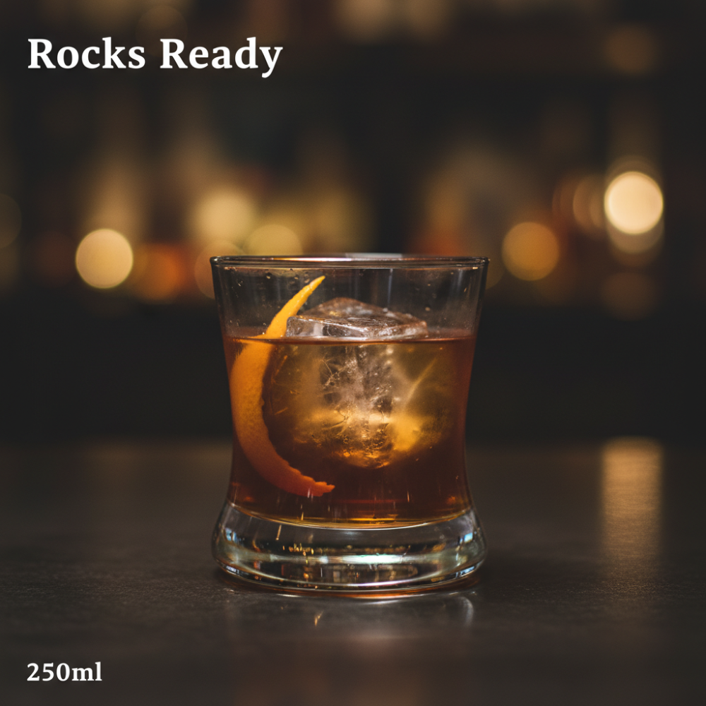 Premium Heavy-Base Rocks Glass (250ml)