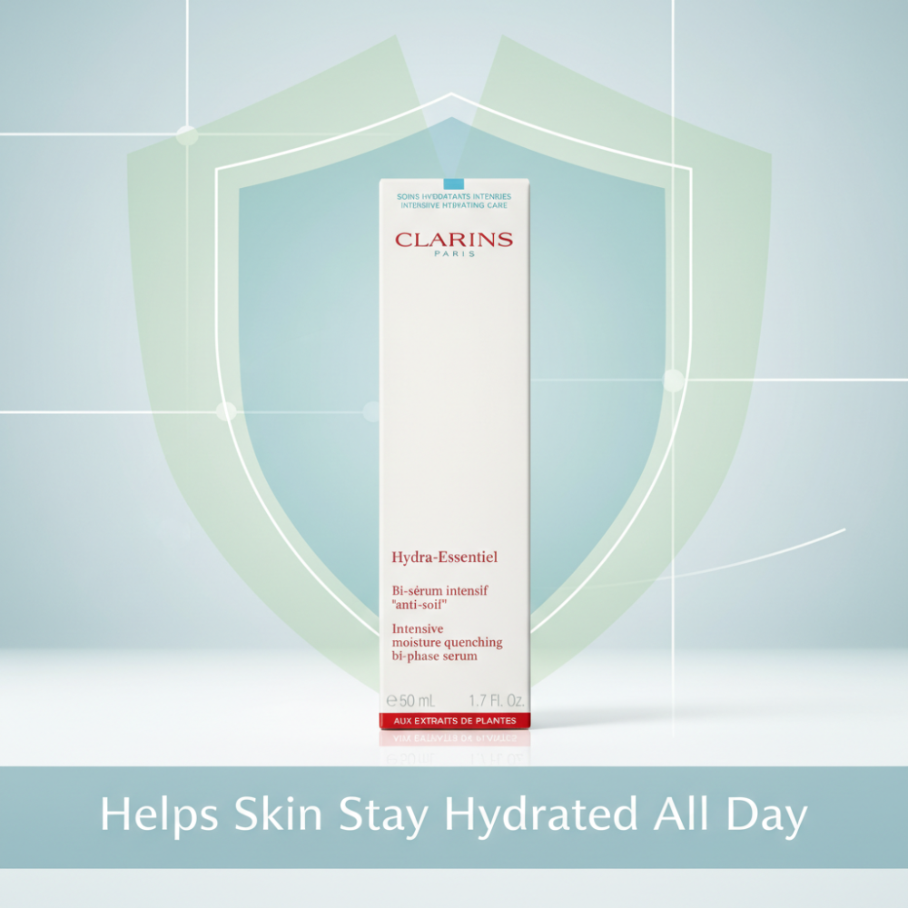 Clarins Hydra-Essentiel Bi-Phase Serum (50ml) | Intensive Hydration Care