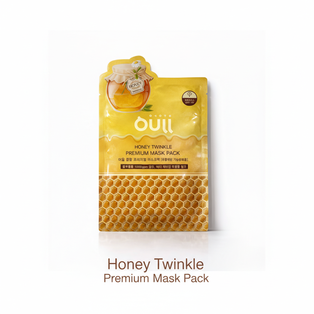 OUll Honey Twinkle Premium Mask Pack | Hydrating Sheet Mask