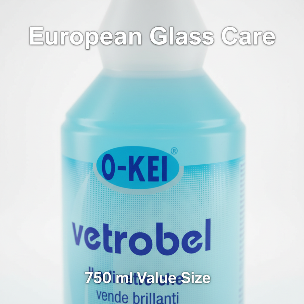 O-KEI Vetrobel Glass Cleaner 750ml | Quick-Dry Anti-Static Window & Mirror Cleaner