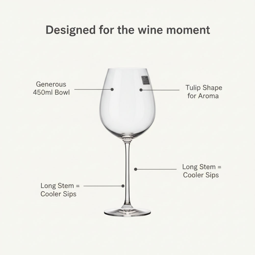 Schott Zwiesel Tritan Wine Glass (450ml) – Premium Stemmed Goblet
