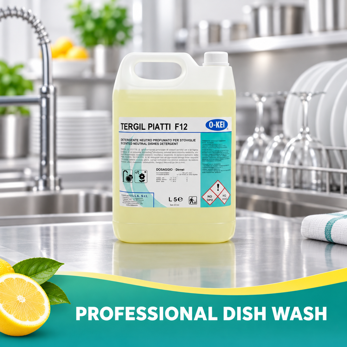 Tergil Piatti F12 professional neutral dishwashing liquid