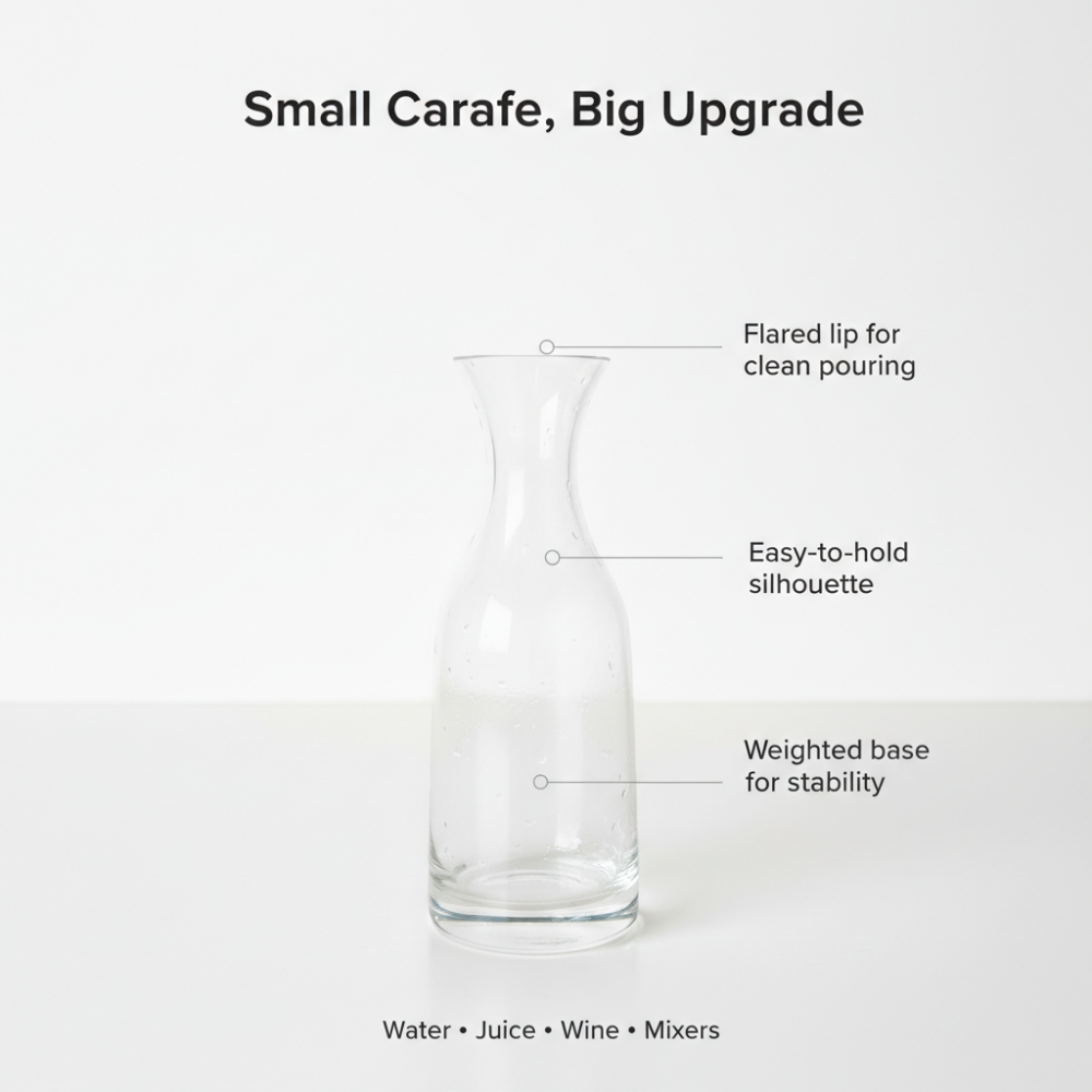 Schott Zwiesel Mini Glass Carafe (200 ml) – Premium Single-Serve Water & Juice Decanter