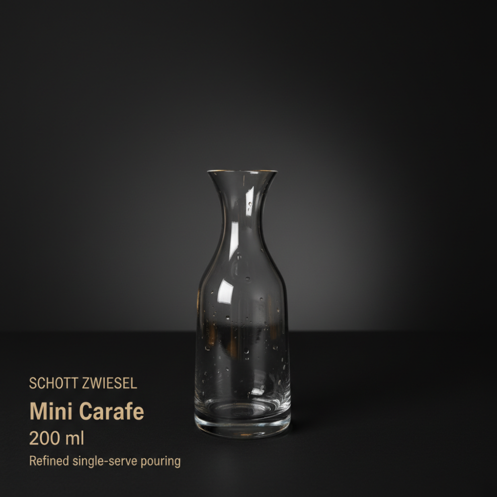 Schott Zwiesel Mini Glass Carafe (200 ml) – Premium Single-Serve Water & Juice Decanter
