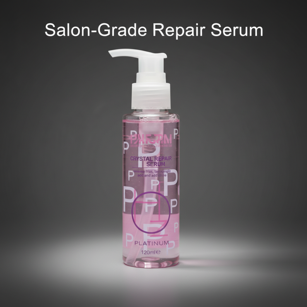 Platinum Crystal Repair Serum | Professional Anti-Frizz Hair Serum 120 ml