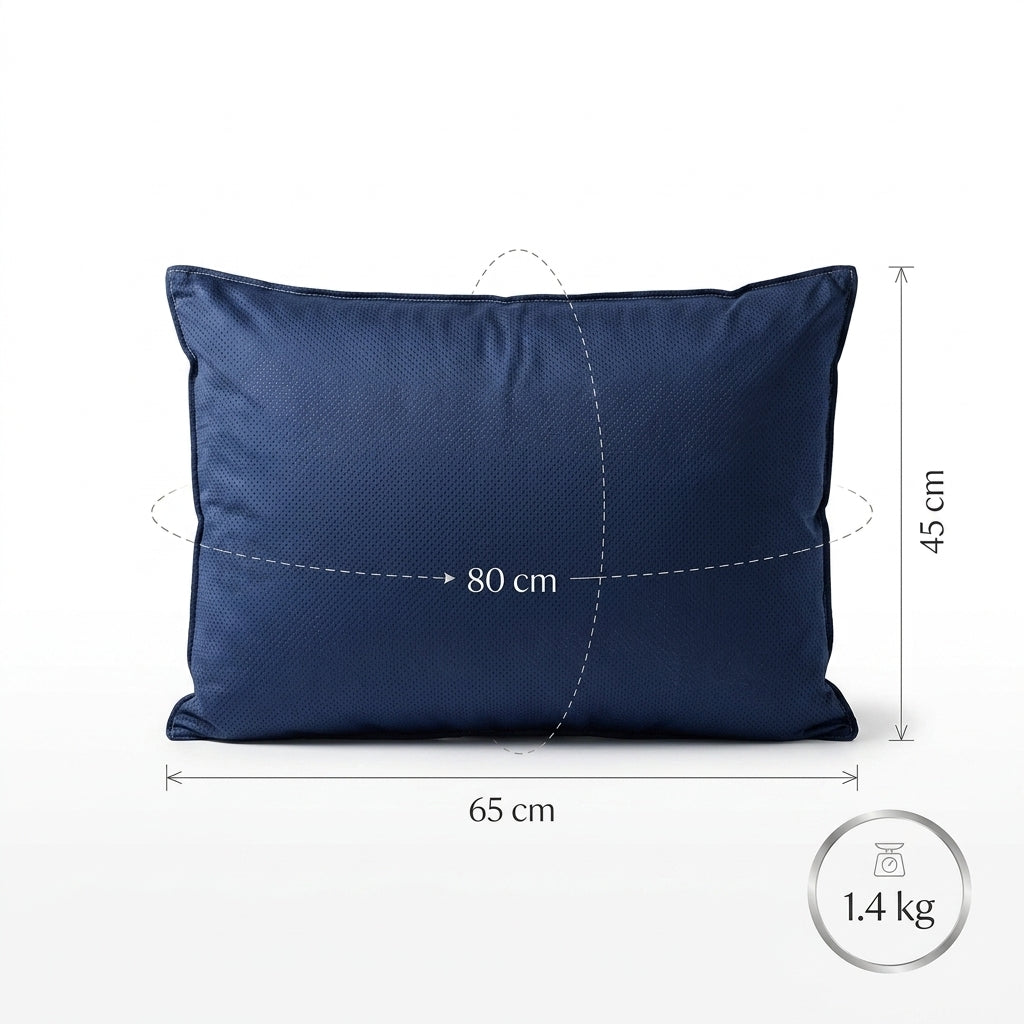 Navy Blue High Density Pillow (65cmX45 cm) 
