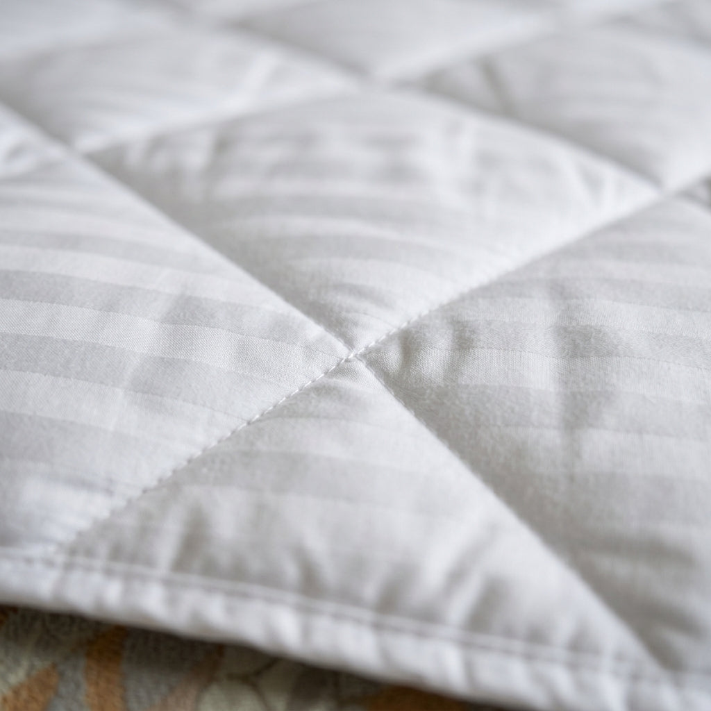 White duvet (110x90inch) close up