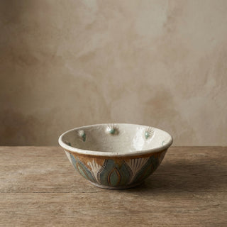 Japanese Raku Pottery Dry Fruit Bowl | Wabi Sabi Handmade Ceramic Decorative Bowl India