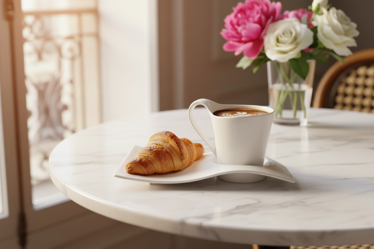 Coffee & Croissant Banner