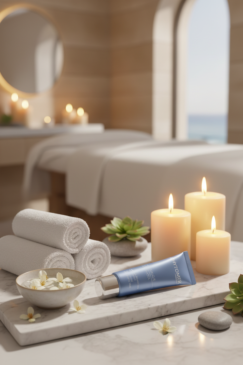 Phytomer HYDRASEA on luxury spa tray