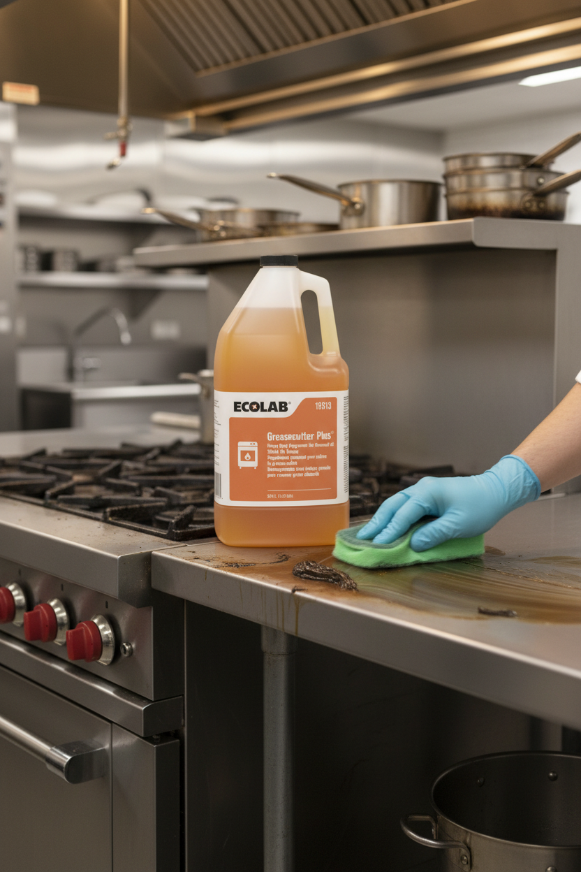 Ecolab Greasecutter Plus commercial kitchen degreaser lifestyle India