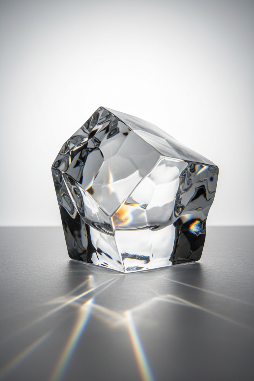 Crystal glass light refraction — Vidivi Italy brilliance