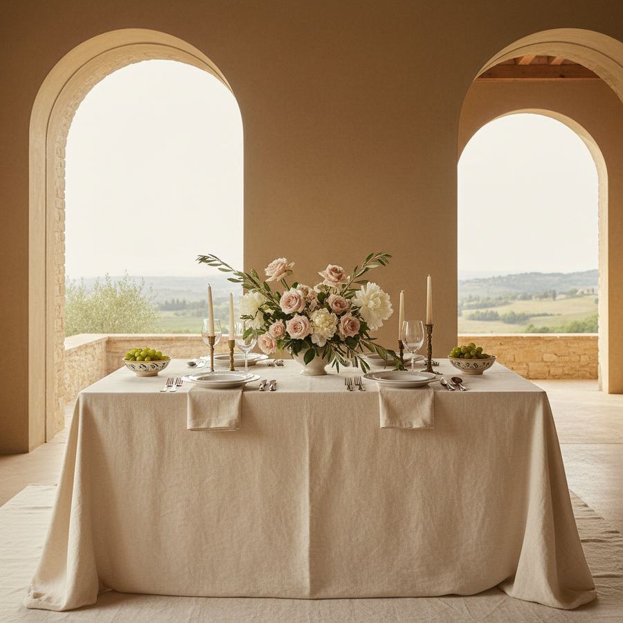 Elegantly set Italian villa dining table — Vidivi lifestyle
