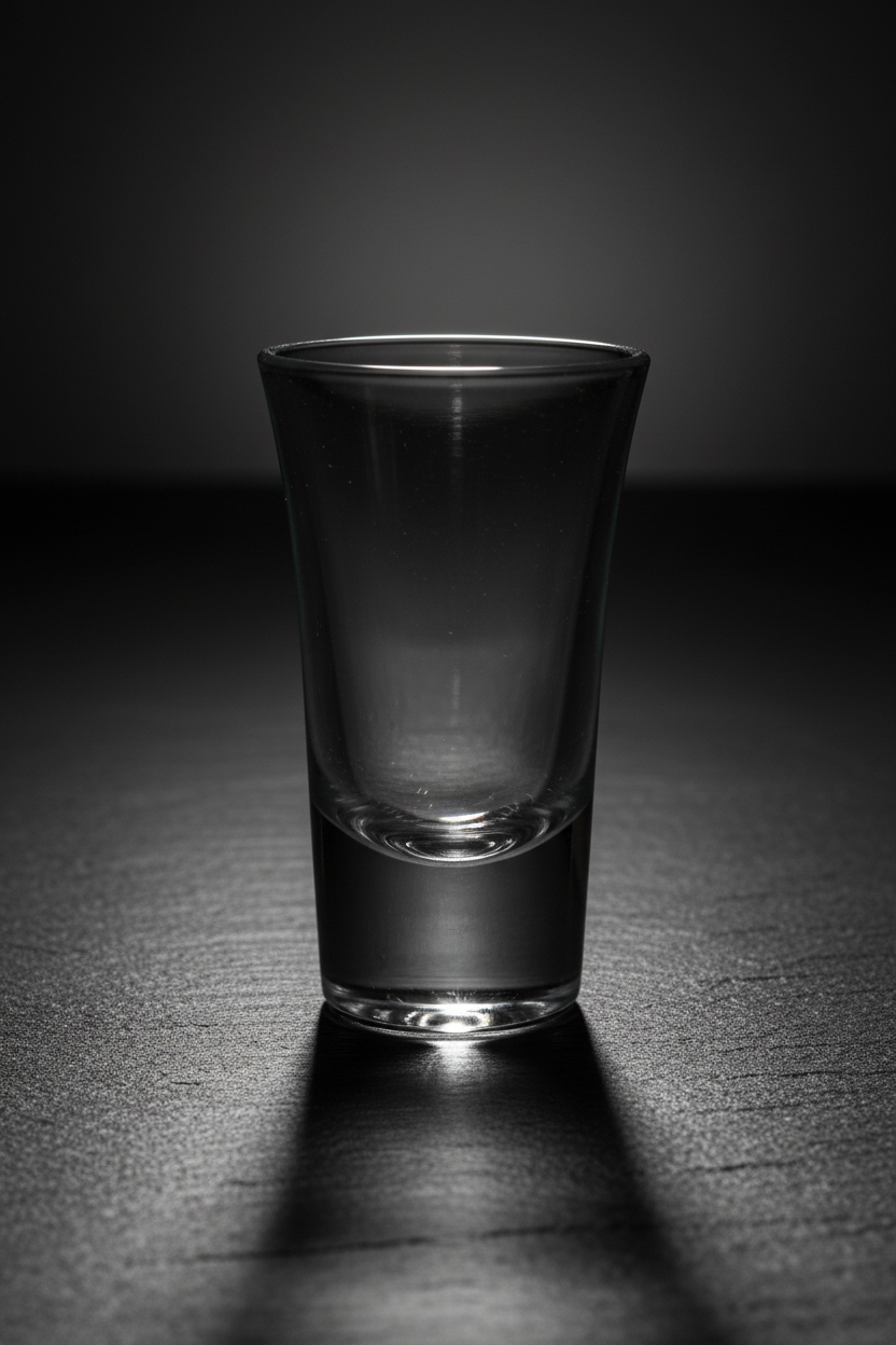 Premium flared shot glass product hero
