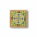 Turkish Hotpot Tile – Terracotta Acanthus Wreath, flat lay hero, white background