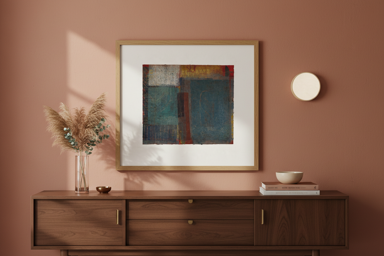 Intervals Abstract Botanical Artwork Banner