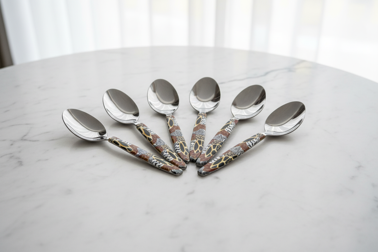 Mixed Safari Teaspoon – Set of 6